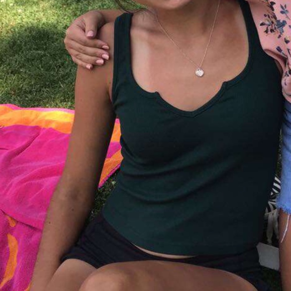 green brandy tank top